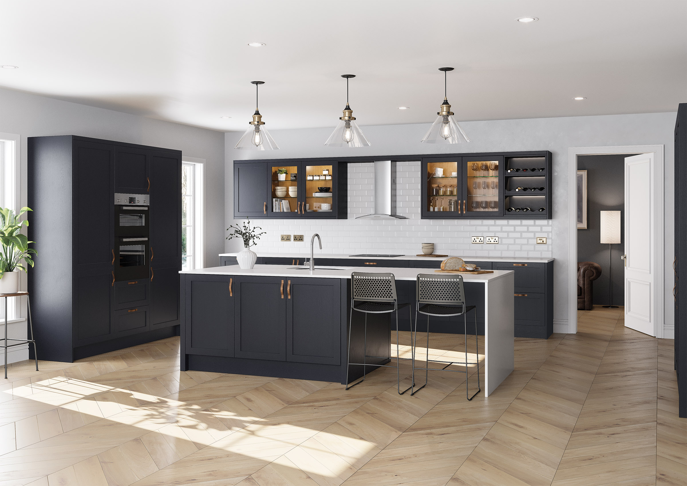 Finished Emerson kitchen prepared for a design conversation