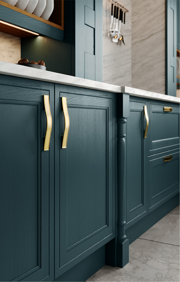 Close-up of Emerson cabinetry craftsmanship
